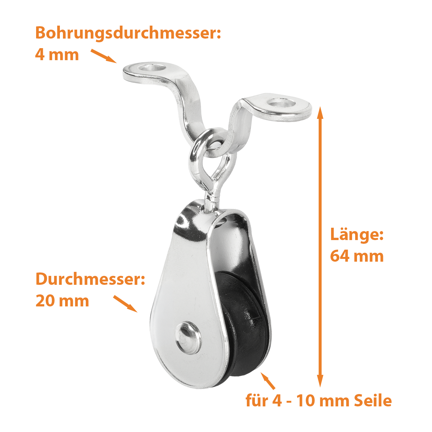 Technische Zeichnung mit allen Maßen zum Sprenger super Miniblock