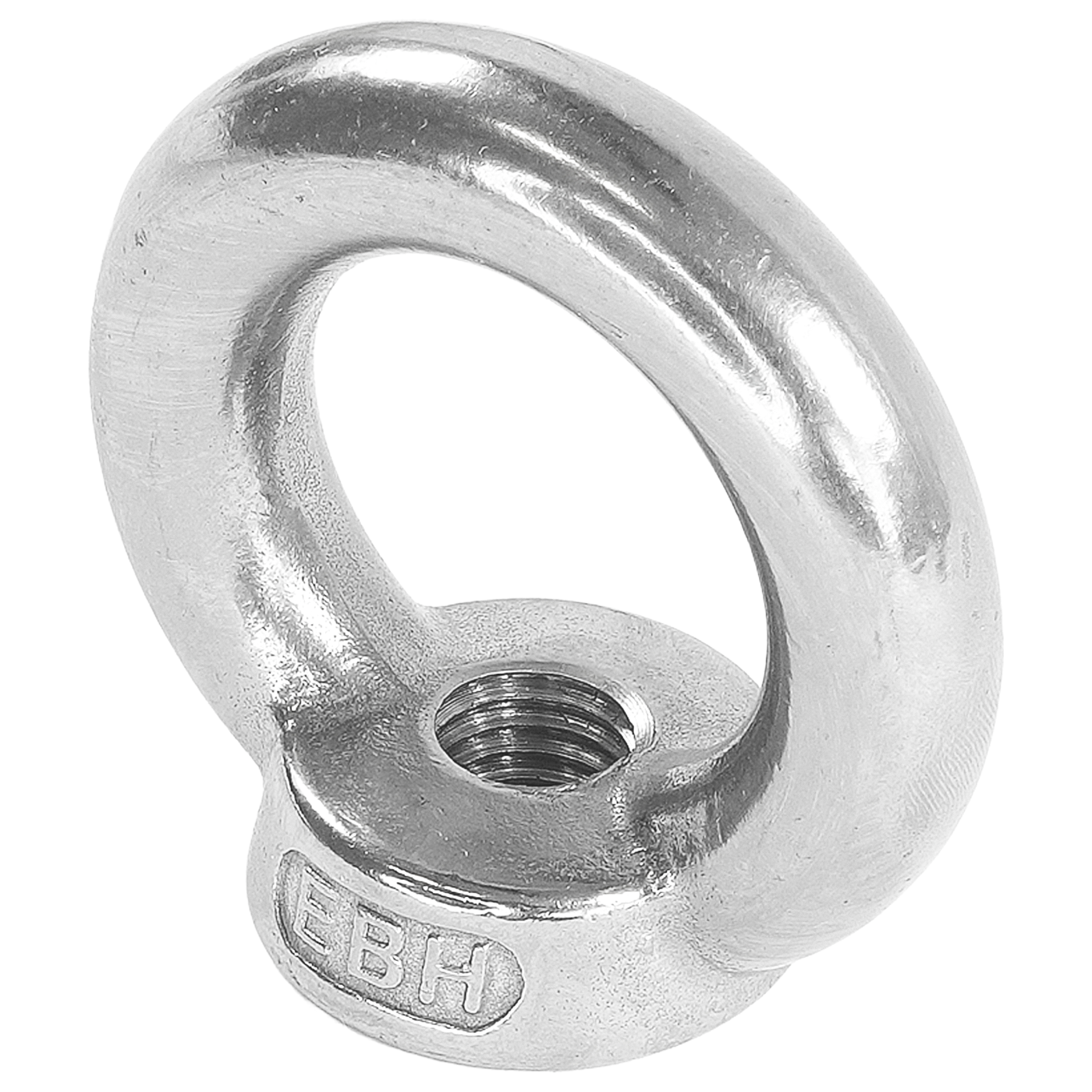 Detailbild der Edelstahl Ringmutter mit M10 Innengewinde